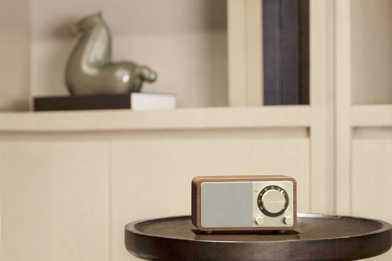 Sangean WR-7 tragbares Desktop-Radio (FM-RDS-Tuner, Bluetooth, AUX-In, integrierter Lautsprecher, Ak