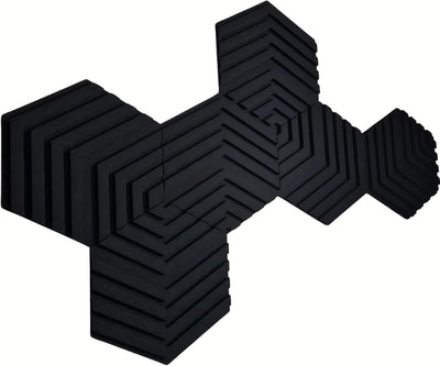 HEXAGON Schallabsorber WAND Akustikpaneele - Schallschutzmatte Sound Absorber - Akustikplatten - SCH