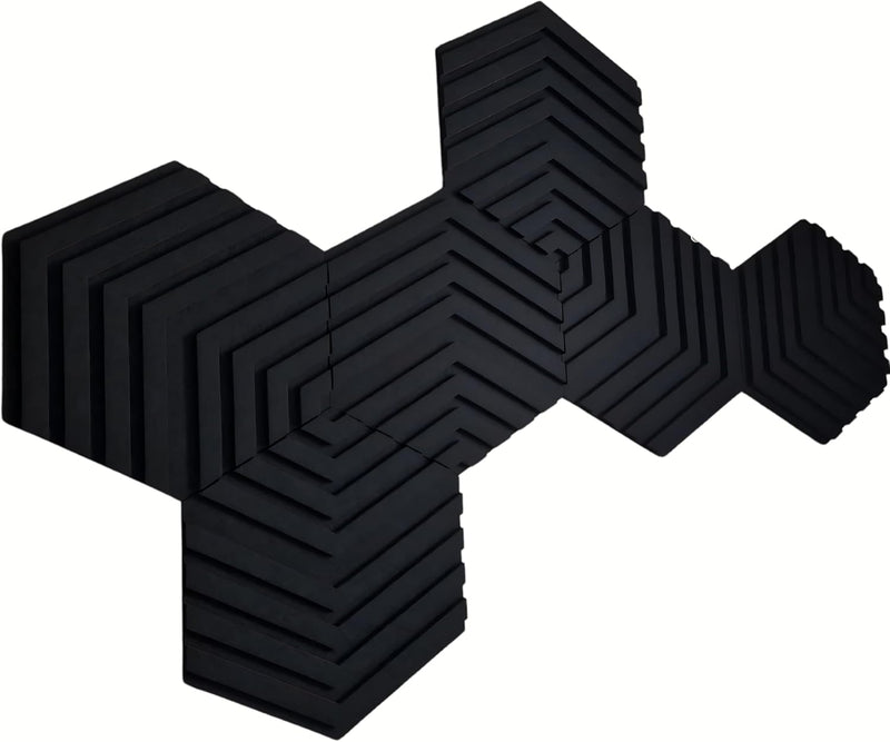 HEXAGON Schallabsorber WAND Akustikpaneele - Schallschutzmatte Sound Absorber - Akustikplatten - SCH