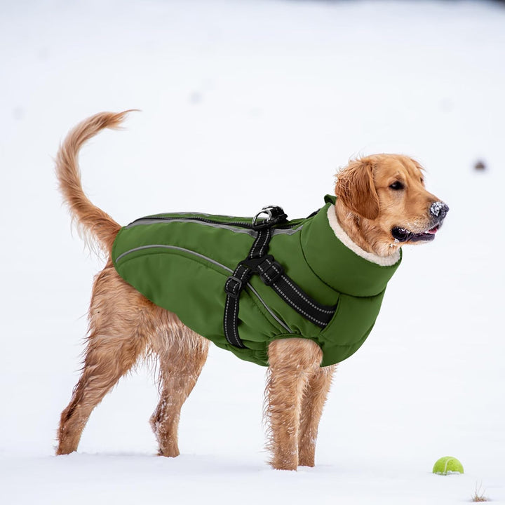 Hundemantel Hundejacke Warm Wintermantel mit Reissverschluss Winddichte &amp; Winddichte mit Reflektorst