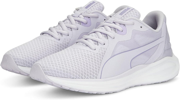 PUMA Jungen Twitch Runner Fresh Strassen-Laufschuh, Spring Lavender Vivid Violet Puma White