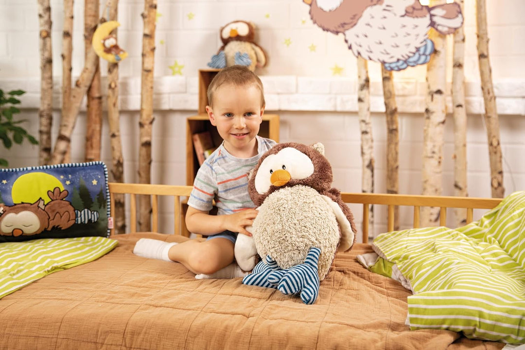 NICI 48079 Kuscheltier Eule Oscar 50cm mit drehbarem Kopf, BRAUN, 50 cm, 50 cm
