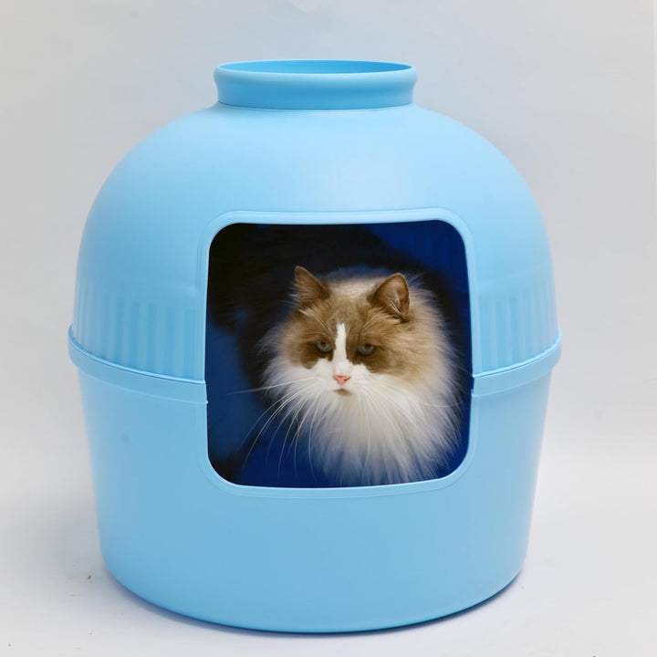 RHRQUALITY Katzentoilette – Flower XXL – Versteckte Katzentoilette – Für grosse Katzen – Mit grossem