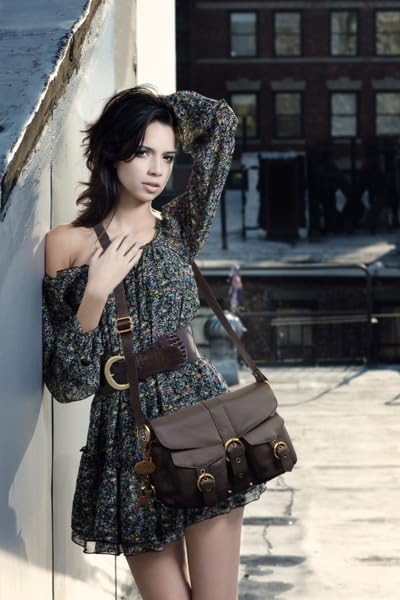 Catwalk Collection Handbags - Leder - Umhängetasche/Schultertasche - LOUISA Blau, Blau