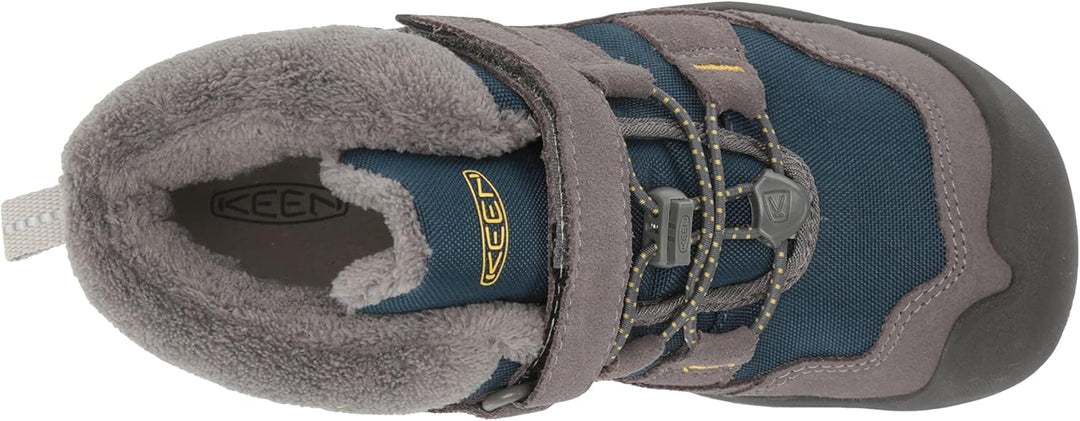 KEEN Unisex Kinder Knotch Chukka-Stiefel 19 EU Steel Grey Blue Wing Teal, 19 EU Steel Grey Blue Wing
