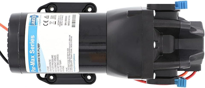 Jabsco Q402J-115S-3A, ParMax HD4-24V 4GPM 40PSI, robuste Süsswasser-Förderpumpe, schwarz