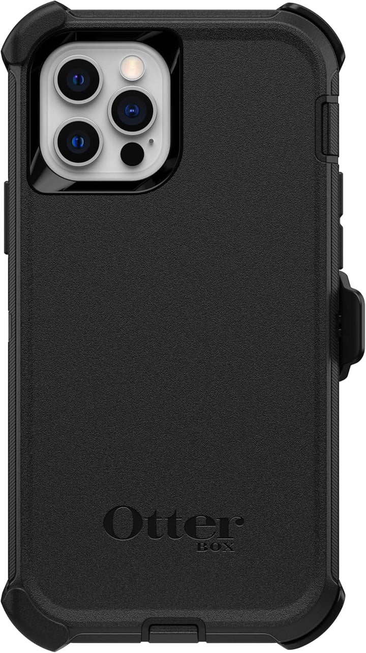 OtterBox Defender Series Schutzhülle für iPhone 12 und iPhone 12 Pro, Schwarz, Schwarz
