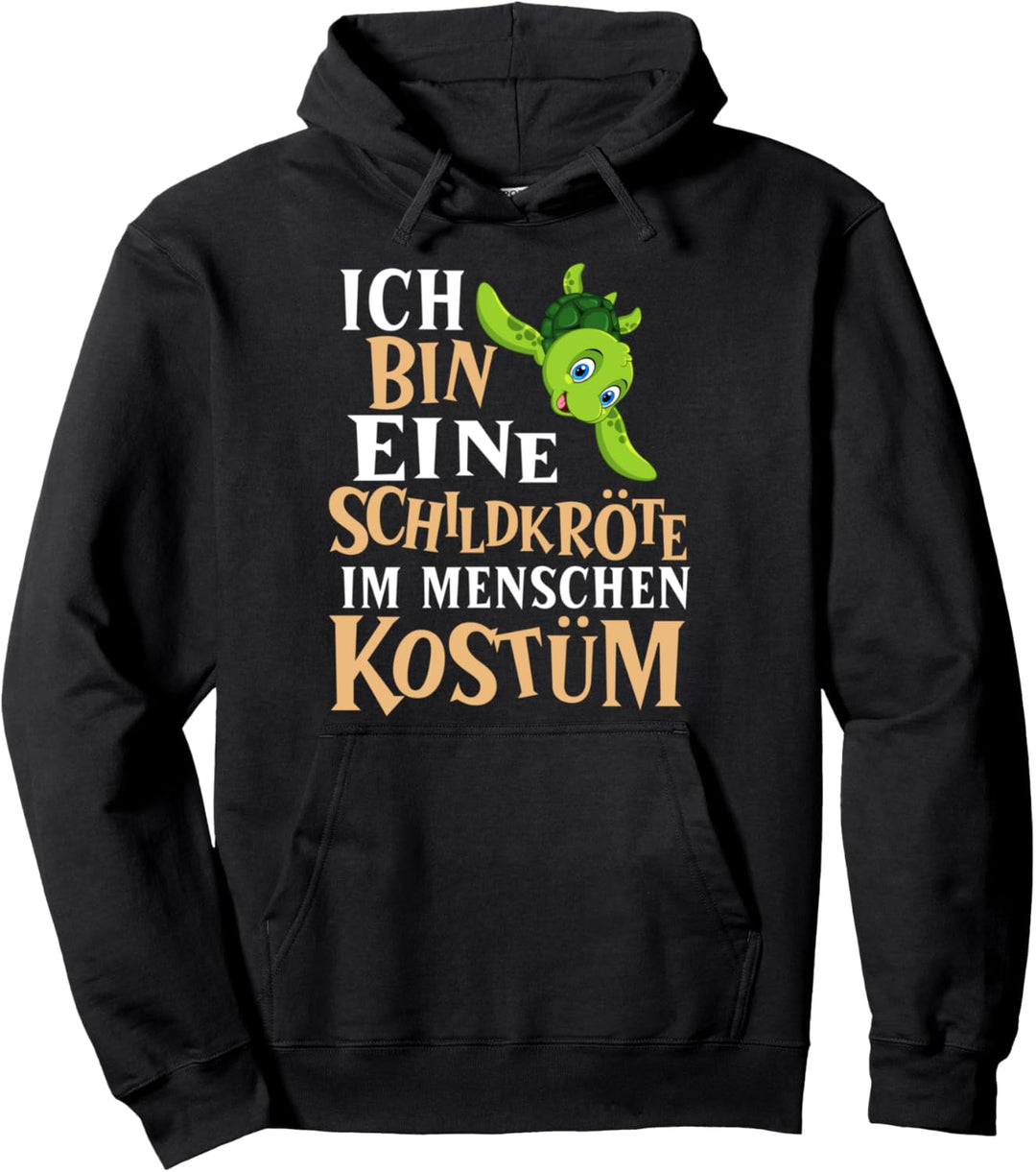 Ich bin ein Schildkröte im Menschen Kostüm Pullover Hoodie