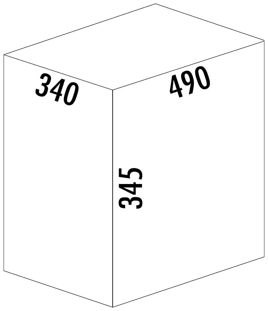 Naber CLAP 2/450-2 Abfallsorter 30 Liter (2x 15) in Anthrazit ab 45 cm Schrankbreite