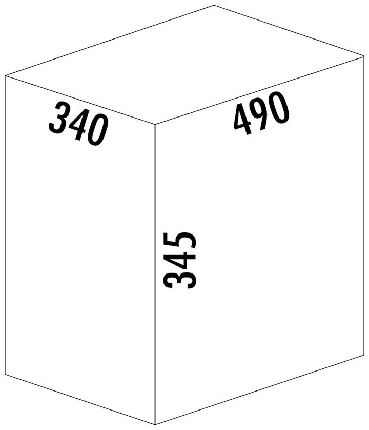 Naber CLAP 2/450-2 Abfallsorter 30 Liter (2x 15) in Anthrazit ab 45 cm Schrankbreite
