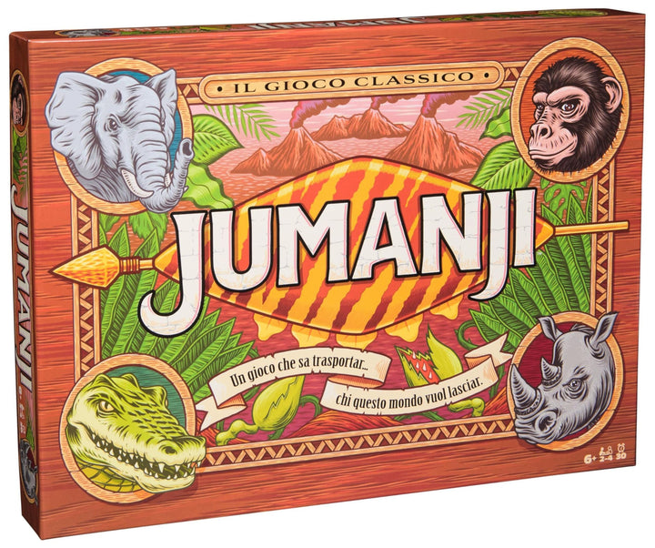 Verlag Giochi, Jumanji Das Spiel, das Klassische Abenteuer-Brettspiel für Familien und Kinder ab 8 J