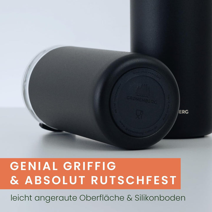 Groenenberg Thermobecher 320 ml | Kaffeebecher to go 100% Auslaufsicher | Hält mind. 4 h warm | Coff