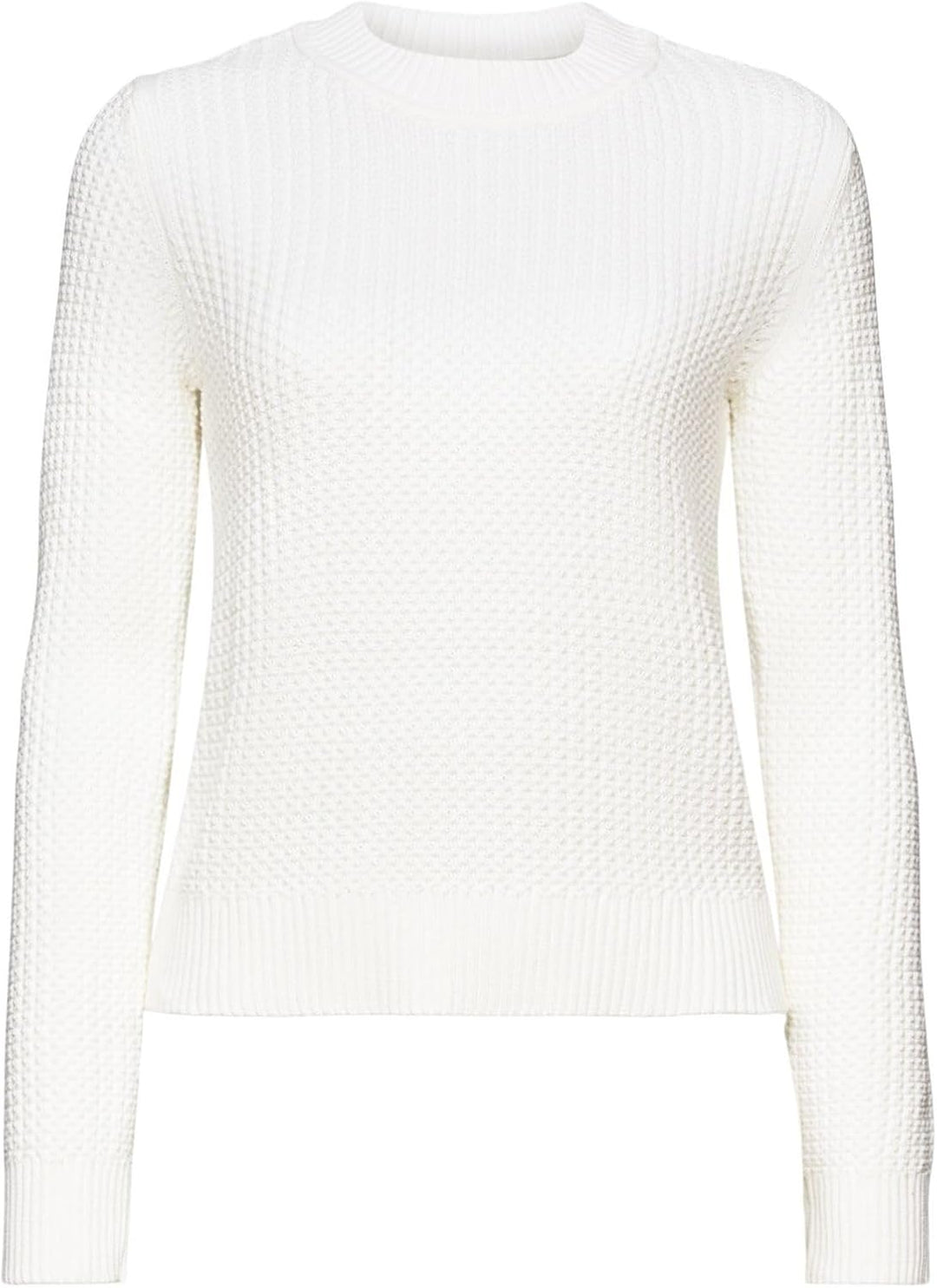ESPRIT Strukturierter Strickpullover mit Rundhalsausschnitt