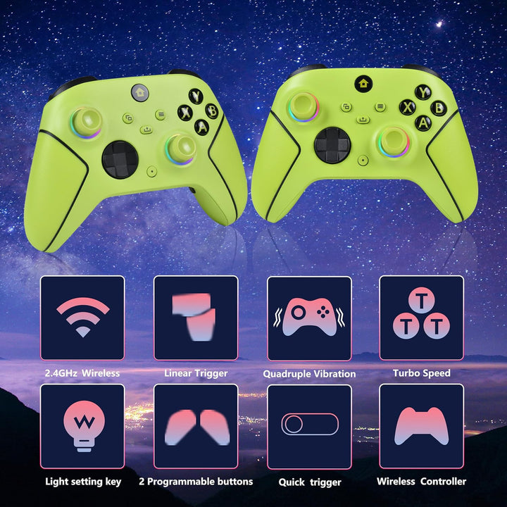 Lampelc Xbox One Controller, Xbox Wireless Controller für Xbox Series X&amp;S/Xbox One/Elite/Windows 7/8