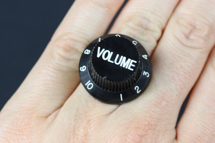 Miniblings Poti Potentiometer Volume Ring - Poti Potentiometer Volume - Handmade Modeschmuck I Finge