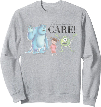 Disney 100 and Pixar's Monsters Inc We Scare Because We Care Sweatshirt