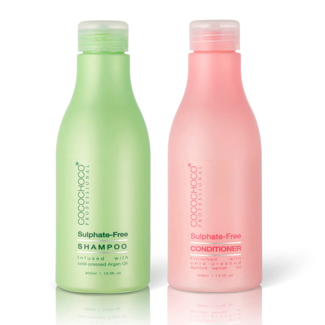 COCOCHOCO Professional Set Nach der Pflege - Sulfatfreies Shampoo 400 ml und Sulfatfreies Konditione