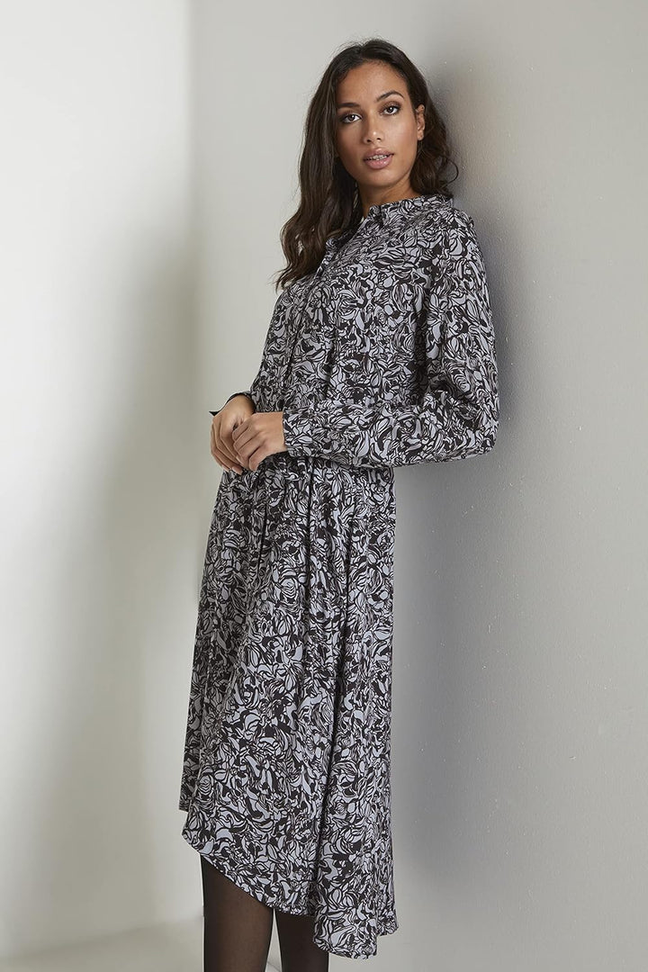 KAFFE Kleid KAclark, Tradewinds/Black Graphic Print