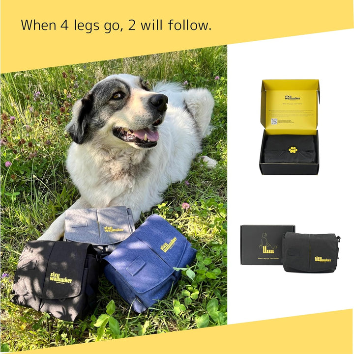 Arrivly SixWalker Leckerlibeutel für Hunde mit Magnetverschluss, Praktischer Futterbeutel Hundetrain