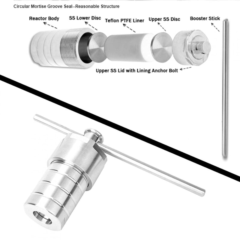 25 Ml Hydrothermaler Synthese-Autoklav-Reaktor-Edelstahl-Gefässkessel mit PTFE-Auskleidung für eine