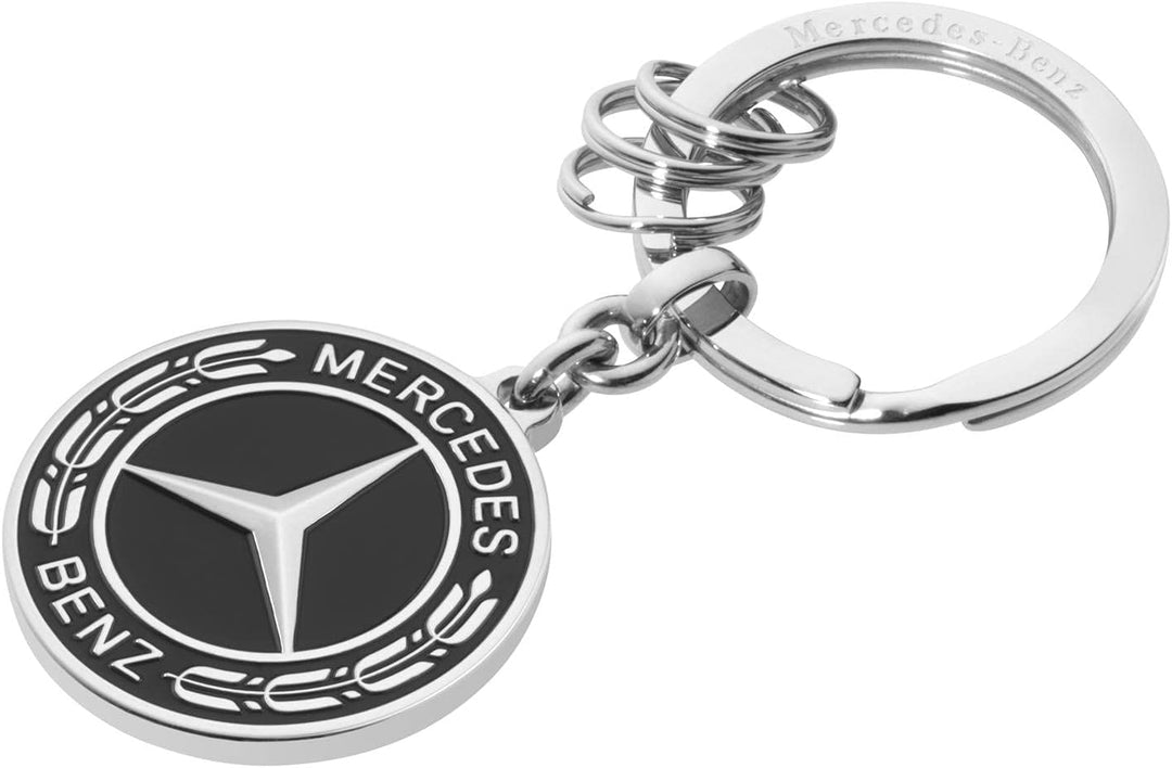 Mercedes-Benz Collection Schlüsselanhänger Untertürkheim | schwarz/silberfarben | Edelstahl