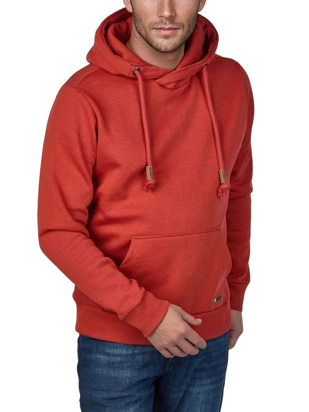 riverso Herren Kapuzenpullover RIVJulian Regular Fit Hoodie Pullover Taschen Streetwear Cross-Over-K