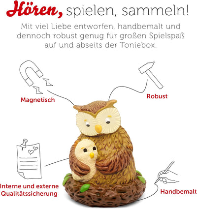 tonies Hörfigur für Toniebox, Wie kleine Tiere schlafen gehen und andere Geschichten, Hörspiel mit L