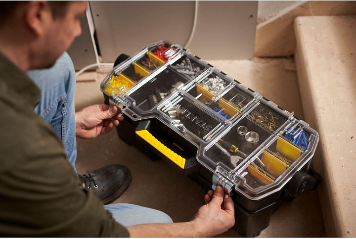 Stanley Werkzeugtrage 2-in-1 Set (67 x 32 x 25 cm, mit Organizeraufsatz, beide Einheiten getrennt ve