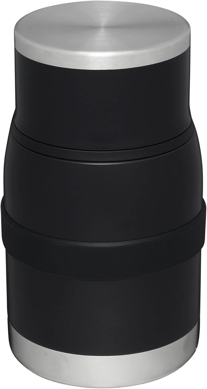 Stanley Adventure to Go Isoliergefäss und Göffel 24 Ounces Black Glow, 24 Ounces Black Glow