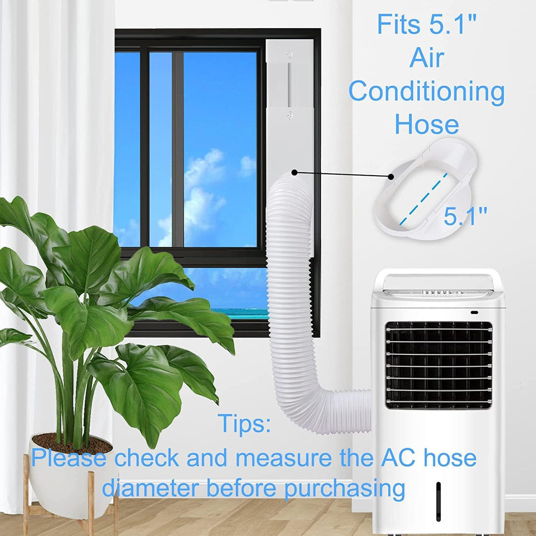 LINGKY Fensterabdichtung Platte für Mobile klimageräte, Einstellbare Fenster Kit Platte für Abluftsc