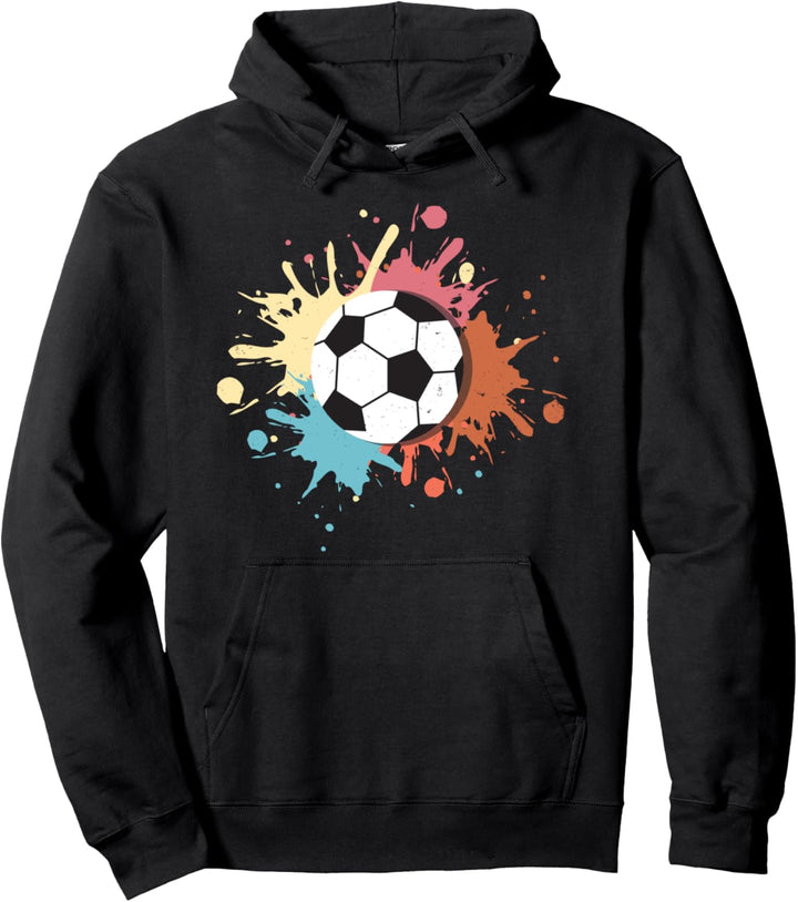 Retro Fussball Ball Sport Hobby Geschenk Hoodie Pullover Hoodie