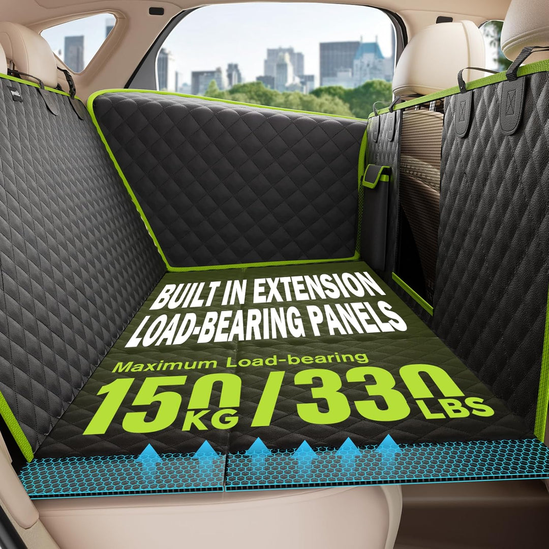 pecute Hundedecke Auto Rückbank mit Harter Unterseite 136 * 60 cm, 2025 Hunde Autositz Rückbank, Mob