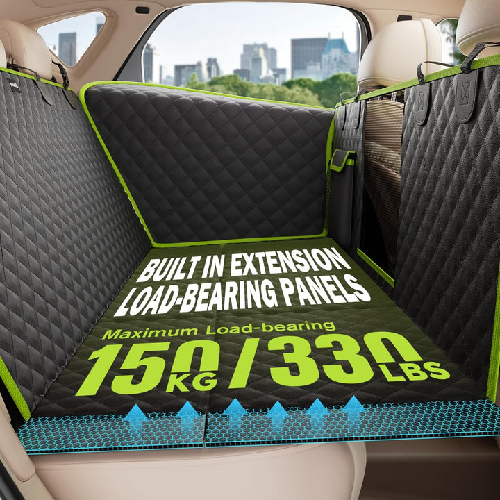 pecute Hundedecke Auto Rückbank mit Harter Unterseite 136 * 60 cm, 2025 Hunde Autositz Rückbank, Mob