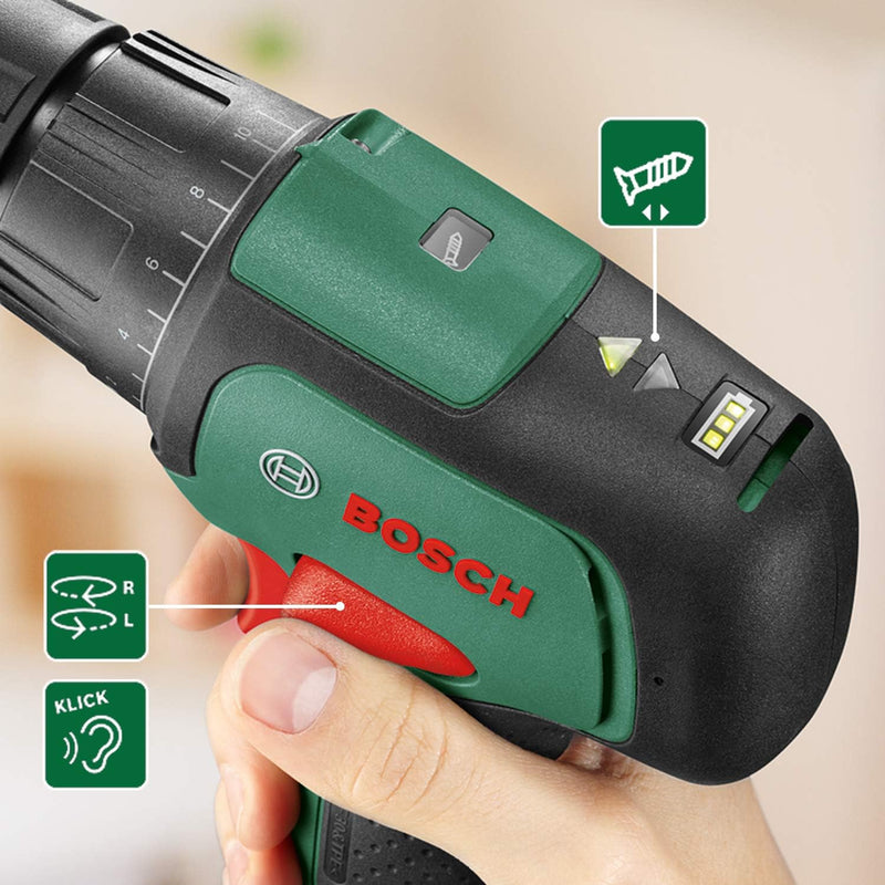 Bosch Home and Garden Bosch Akku Akkubohrschrauber EasyImpact 12 (2 Akkus, 12 Volt System, im Softba