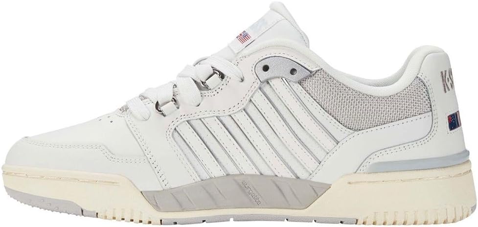 K-Swiss Leder Turnschuhe Rival Si-18 weiss 41 EU Blnc Gray Ant Wht, 41 EU Blnc Gray Ant Wht