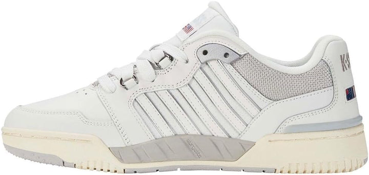 K-Swiss Leder Turnschuhe Rival Si-18 weiss 41 EU Blnc Gray Ant Wht, 41 EU Blnc Gray Ant Wht