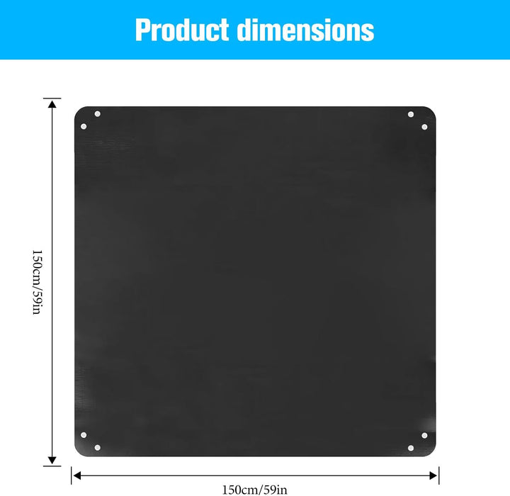Pflanzmatte – wasserdichte Umtopfmatte 150x150 cm, Robuste Pflanzunterlage für Gartenarbeit, Balkon