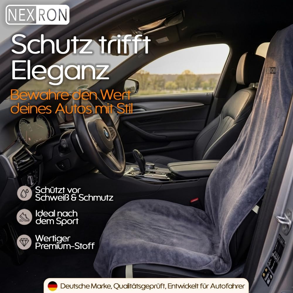 NEXRON® Sitzbezug Auto Vordersitze – besonders bequemer Autositzschoner mit atmungsaktivem Premium S