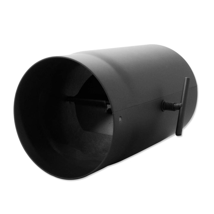 Ofenrohr 500 mm mit Drosselklappe - Durchmesser Ø 200 mm - Farbe: gussgrau | Rauchrohr Abgasrohr Kam