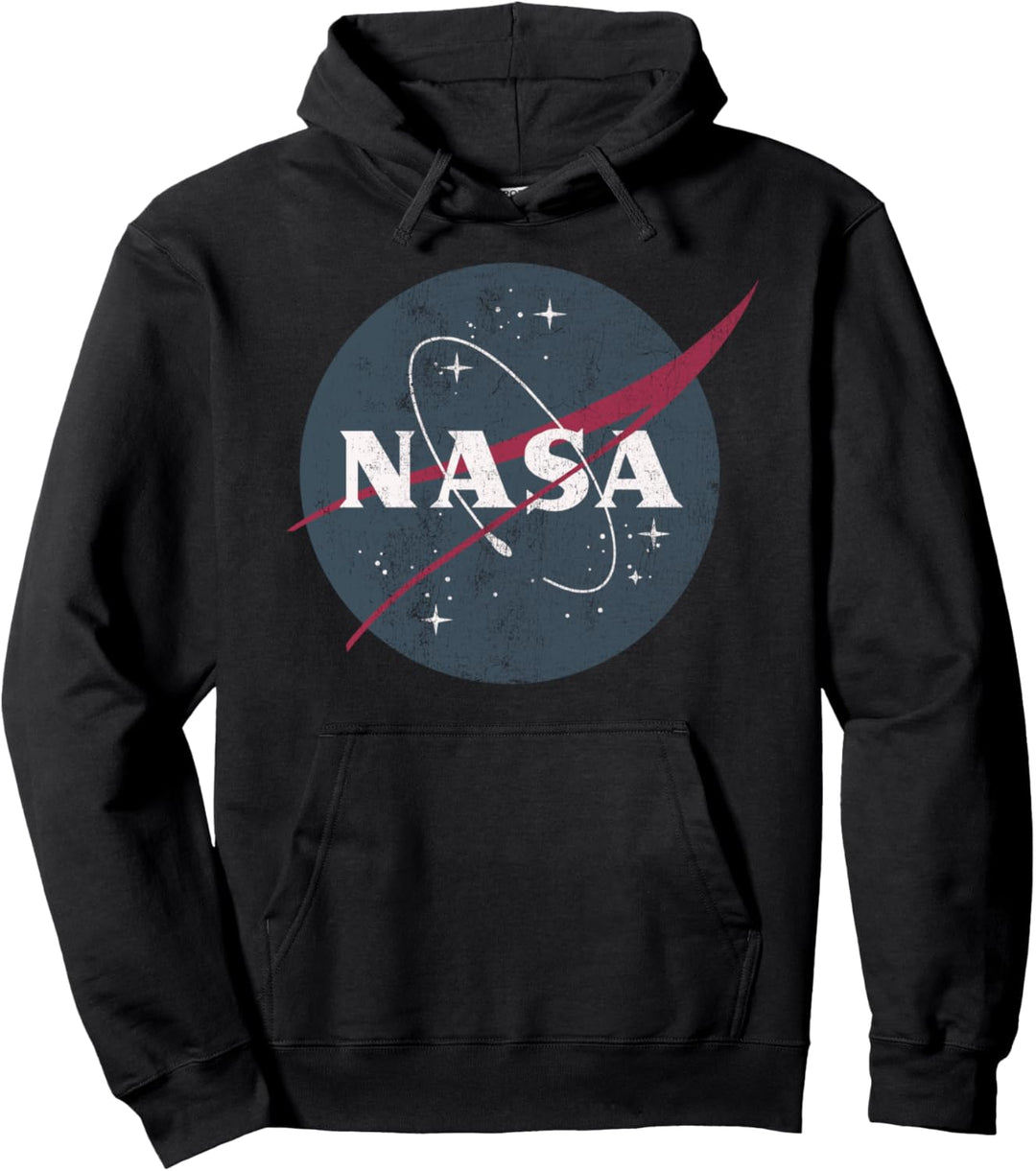 NASA Simple Vintage Logo Pullover Hoodie