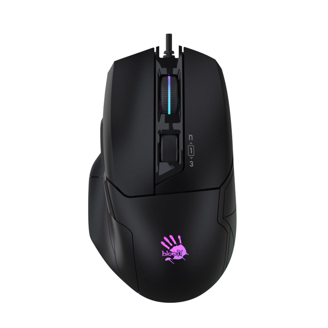 Bloody W70 Max 10000 CPI 8 Tasten Optische RGB-UC3&4 Active Wired Black Gaming Mouse