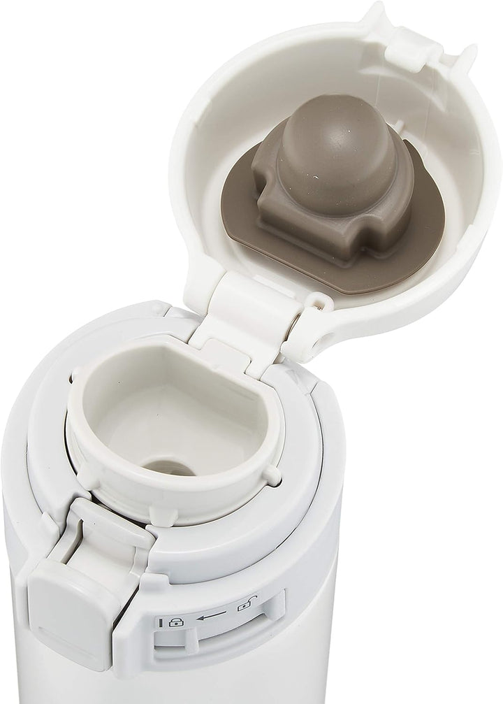 Zojirushi Thermobecher aus Edelstahl, vakuumisoliert, 200 ml, Weiss 1 Count (Pack of 1) Weiss, 1 Cou