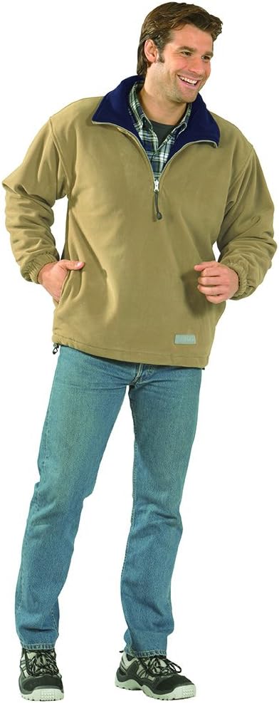 Planam Outdoor Fleece Herren Relax Fleecetroyer camel marine Modell 0351 Grösse L camel/marine L, ca