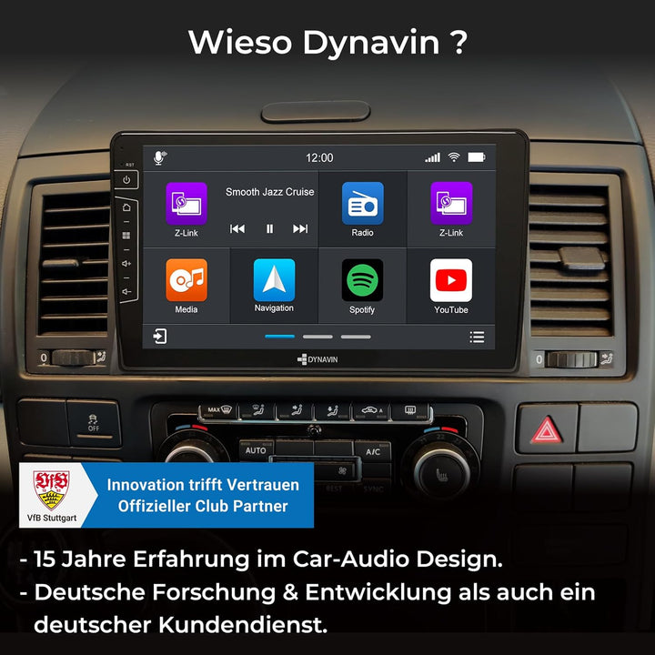 DYNAVIN Android Autoradio Navi für VW T5 Multivan California, 9 Zoll Radio mit Wireless Carplay und