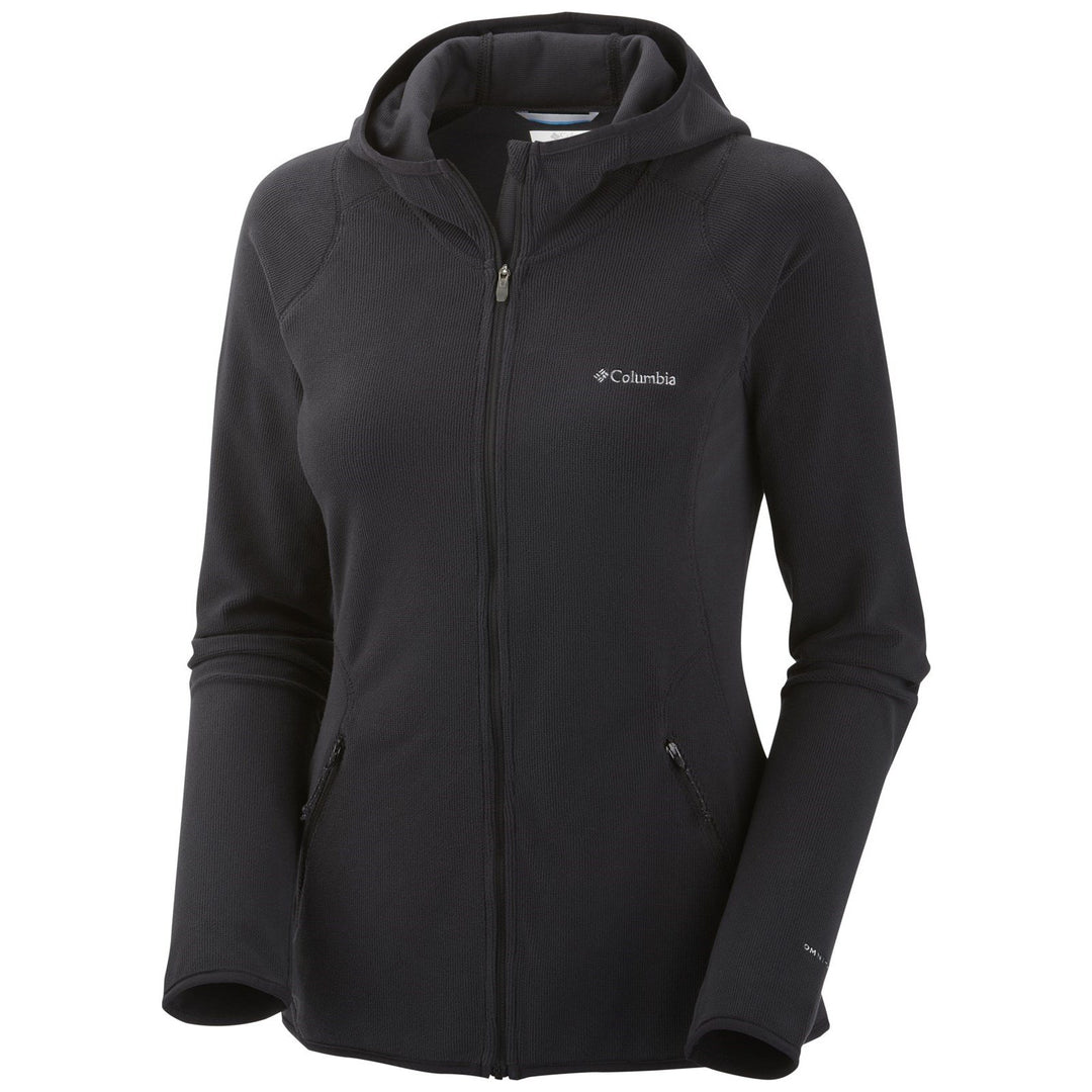 Columbia Damen Fleece Summit Rush Full Zip Hoodie S Schwarz, S Schwarz