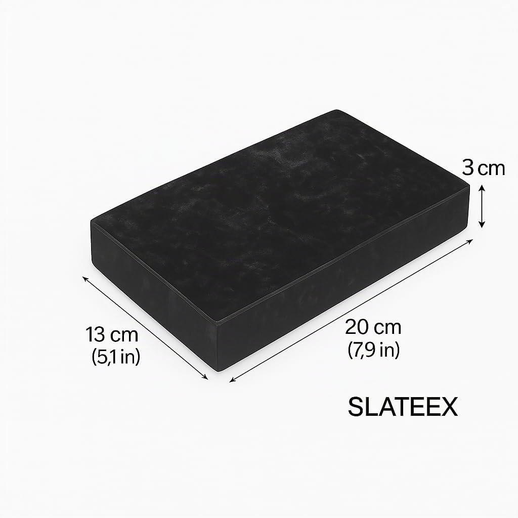 Specksteinplatte 20 × 13 × 3 cm von Slateex – Naturstein-Grillplatte für Grill, Backofen &amp; Servieren