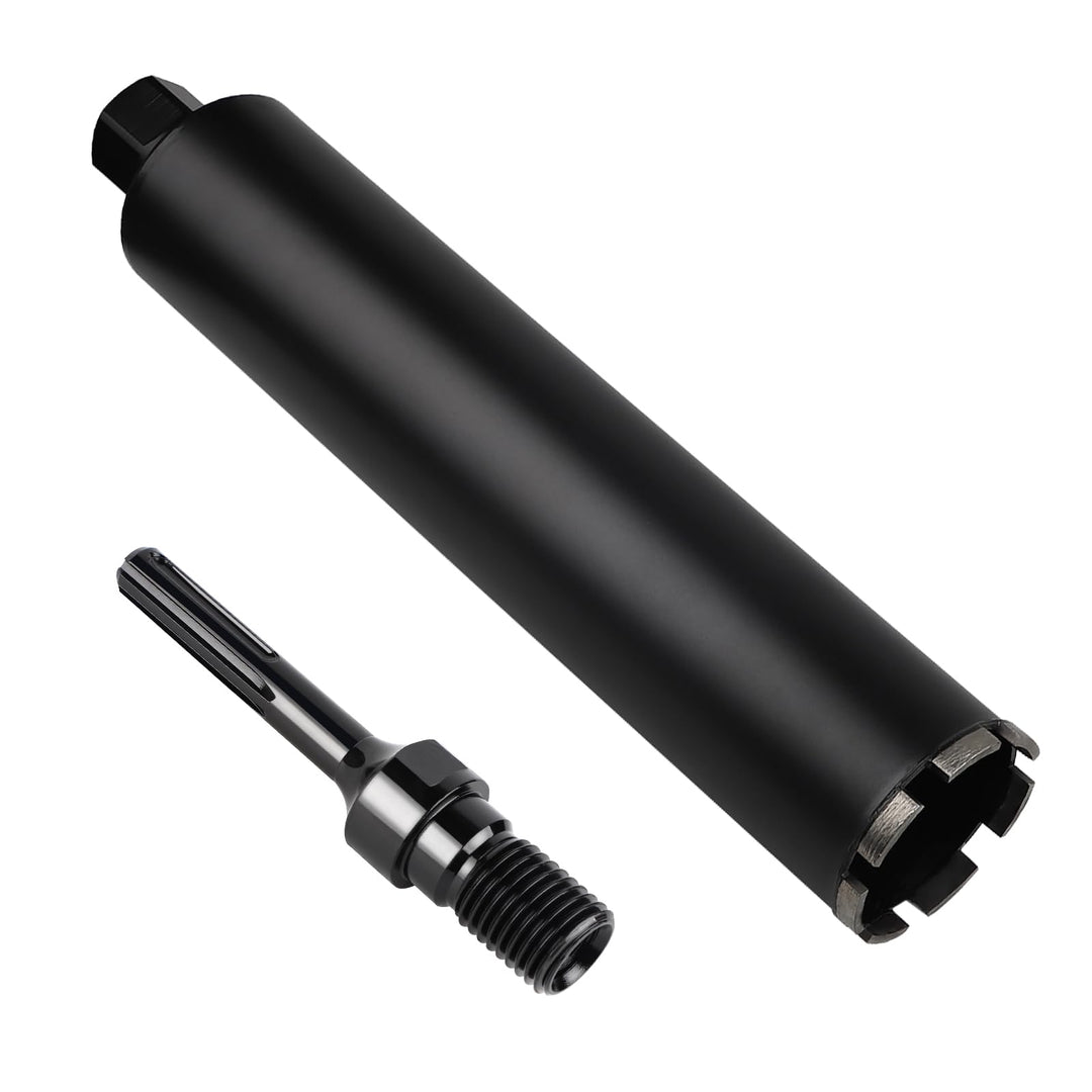 CPROSP 1¼" UNC Diamantbohrkrone ø72MM, L 420mm, Kernbohrkrone mit SDS MAX Adapter, Bohrkrone für Nas