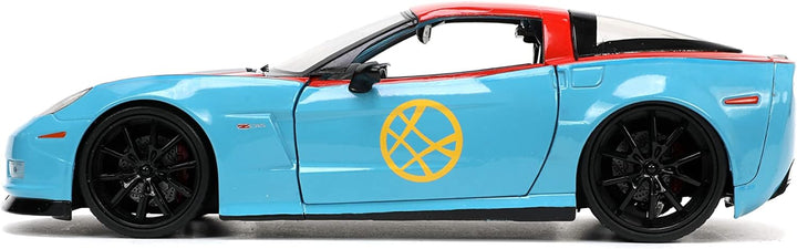 Jada Toys- 32115R/BL, Miniatur-Auto-Sammlung, Rot/Blau