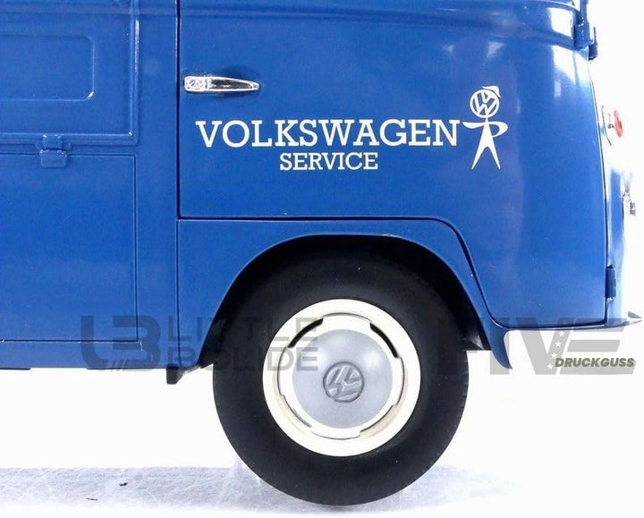 Solido 421187900 VW T1 Pritsche/Plane, Volkswagen Service, Baujahr 1950, Modellauto, Massstab 1:18,