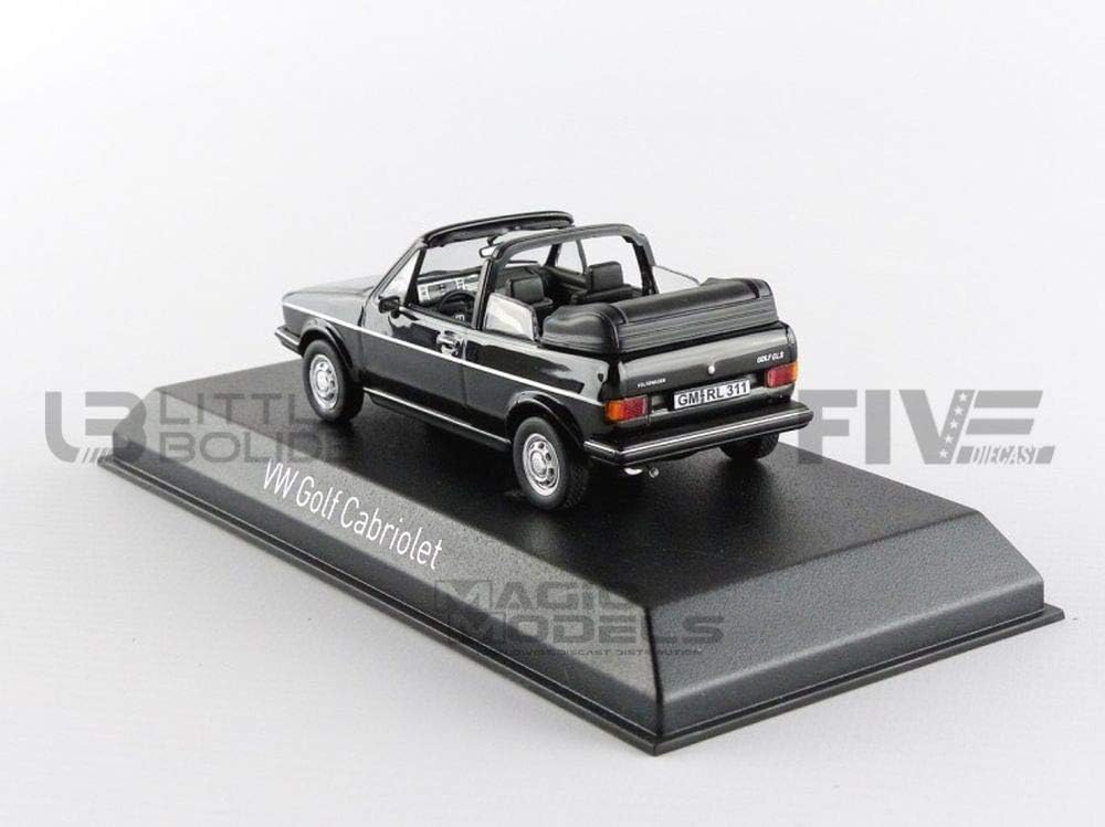 Norev nv840074 Massstab 1: 43 "1981 Volkswagen Golf Cabriolet schwarz spritzgussmodell